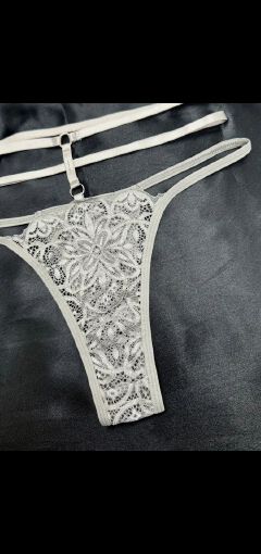 Women's  Floral Lace Lingerie Set with Cut-Out Bra and Thong Underwear women clothes