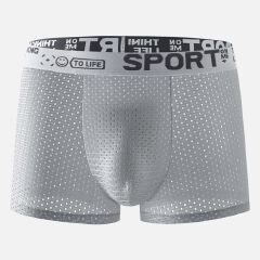 4-piece men underwear men's ice silk mesh comfortable and breathable boxers briefs shorts boxer Thin & Cool For Summer man clothes