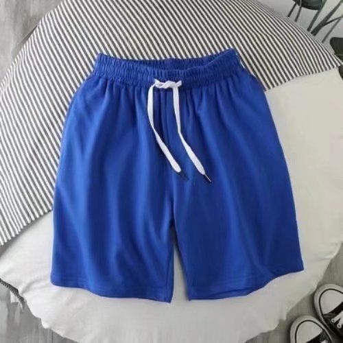 Solid color shorts men's summer 5-point casual pants men's mid length pants casual beach pants men's sports shortsnt pants