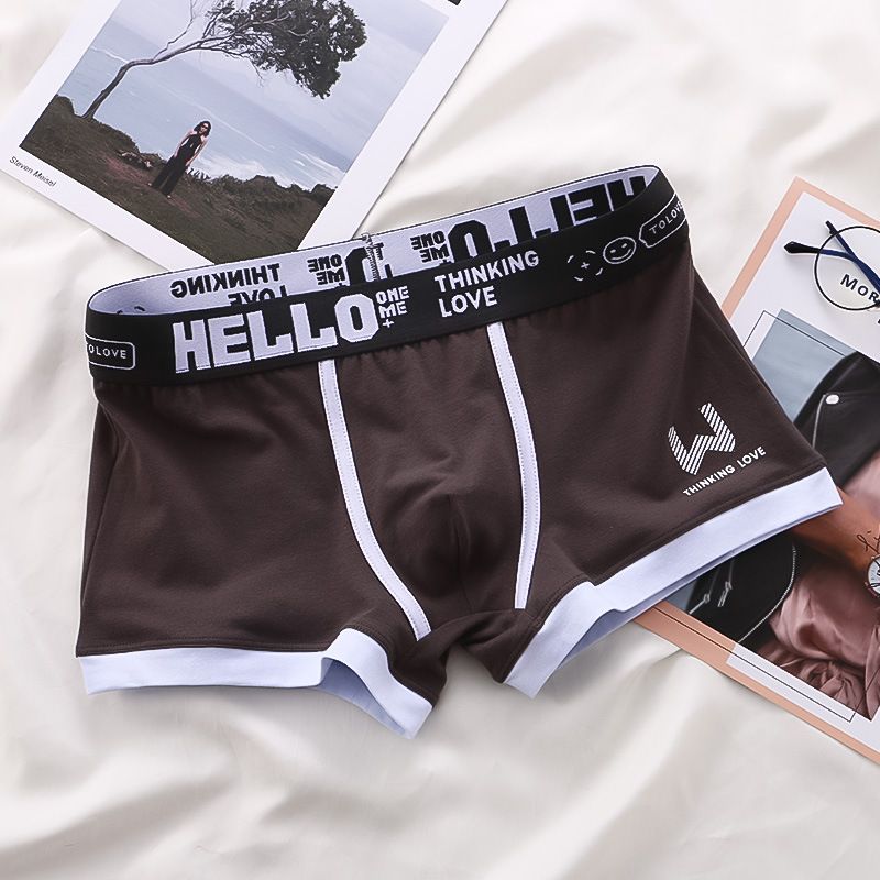 3PCS Men's underwear cotton sports breathable Aro pants plus size shorts  pure cotton men’s boxer briefs