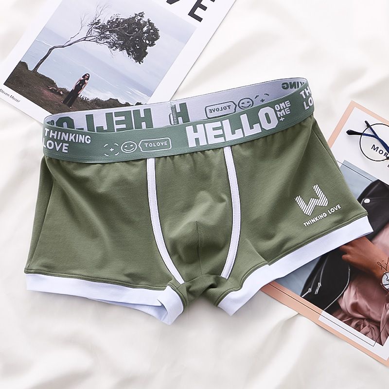3PCS Men's underwear cotton sports breathable Aro pants plus size shorts  pure cotton men’s boxer briefs