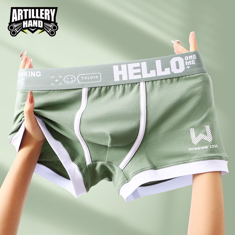 3PCS Men's underwear cotton sports breathable Aro pants plus size shorts  pure cotton men’s boxer briefs