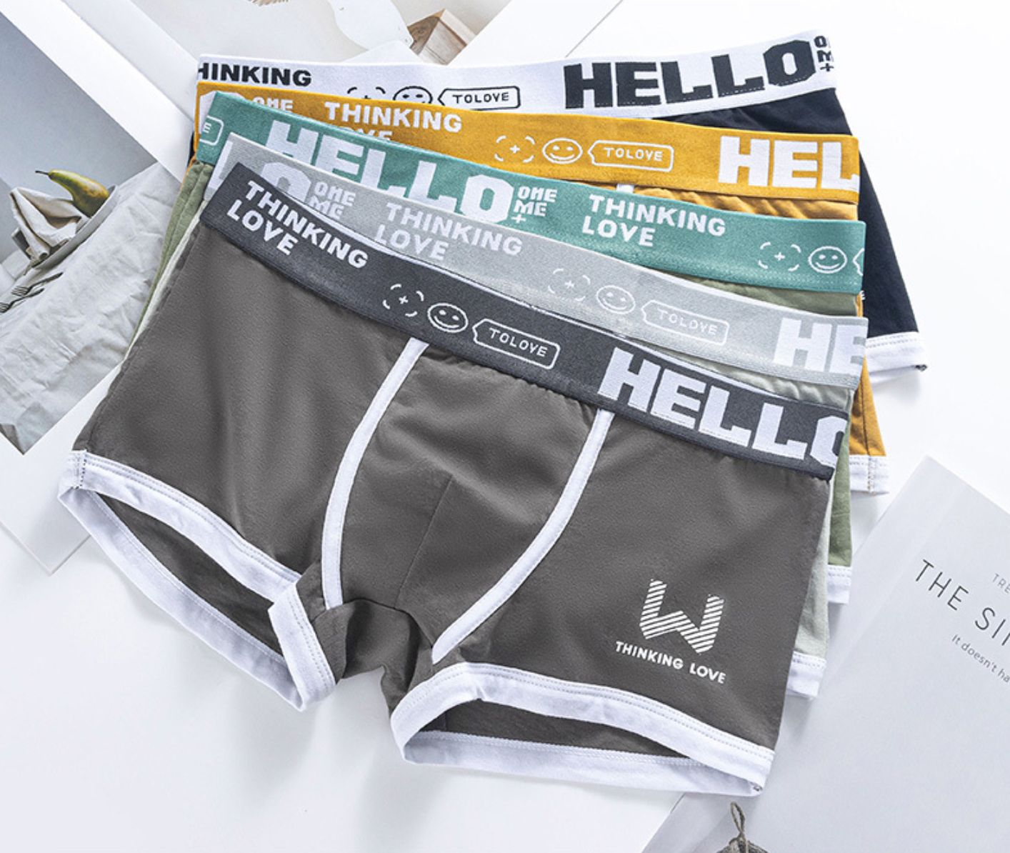 3PCS Men's underwear cotton sports breathable Aro pants plus size shorts  pure cotton men’s boxer briefs