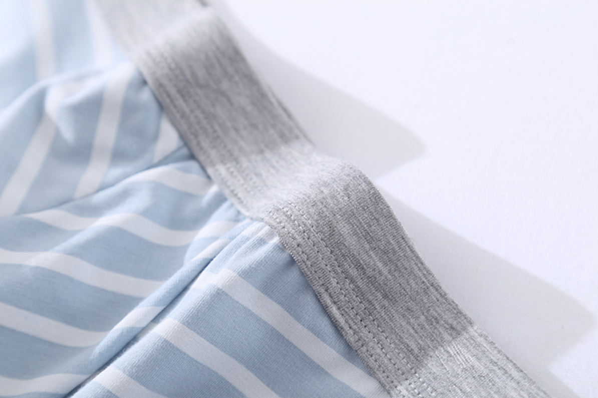 3Pcs Cotton striped men's boxer briefs loose plus size sports youth mid waist breathable - Antibacterial,Soft and Comfy Shorts men's breathable boxer briefs
