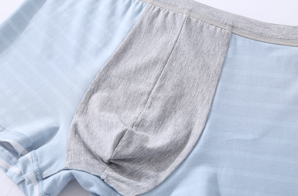 3Pcs Cotton striped men's boxer briefs loose plus size sports youth mid waist breathable - Antibacterial,Soft and Comfy Shorts men's breathable boxer briefs