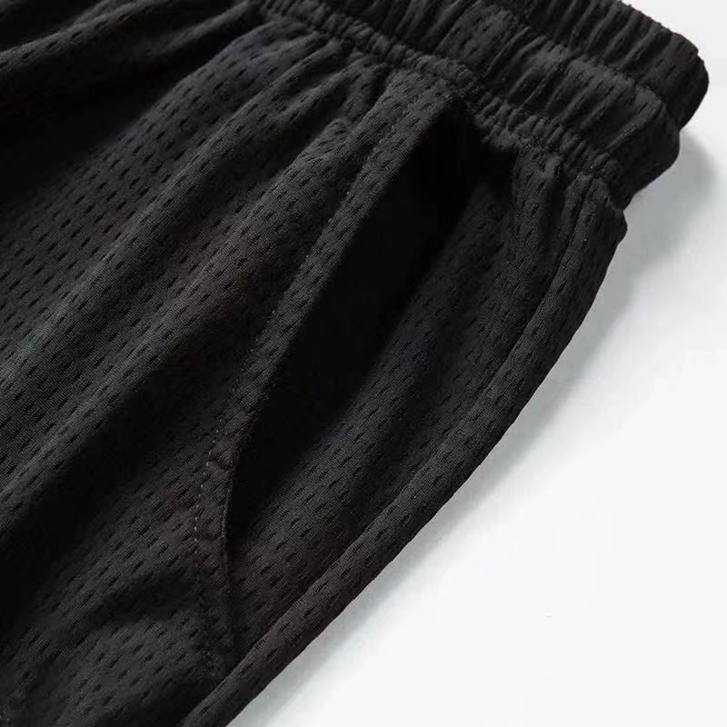 Men's Leisure sport track suits Tshirts Shorts Sets Ice Silk Fashioin track suits men's summer ice silk two-piece set, loose round neck, large size, breathable short sleeved