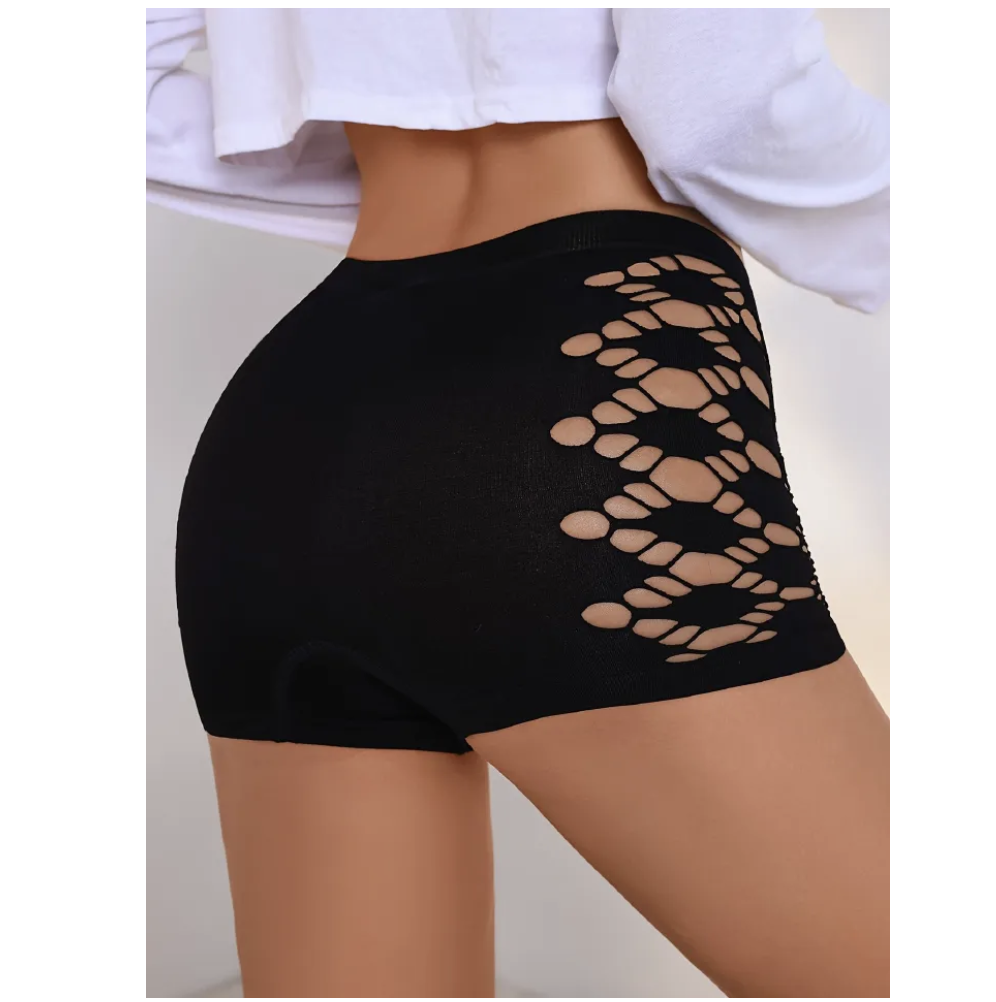 3pcs/set Cut Out Boyshort Panties Soft Comfortable Stretch Panties Women's Lingerie Underwear