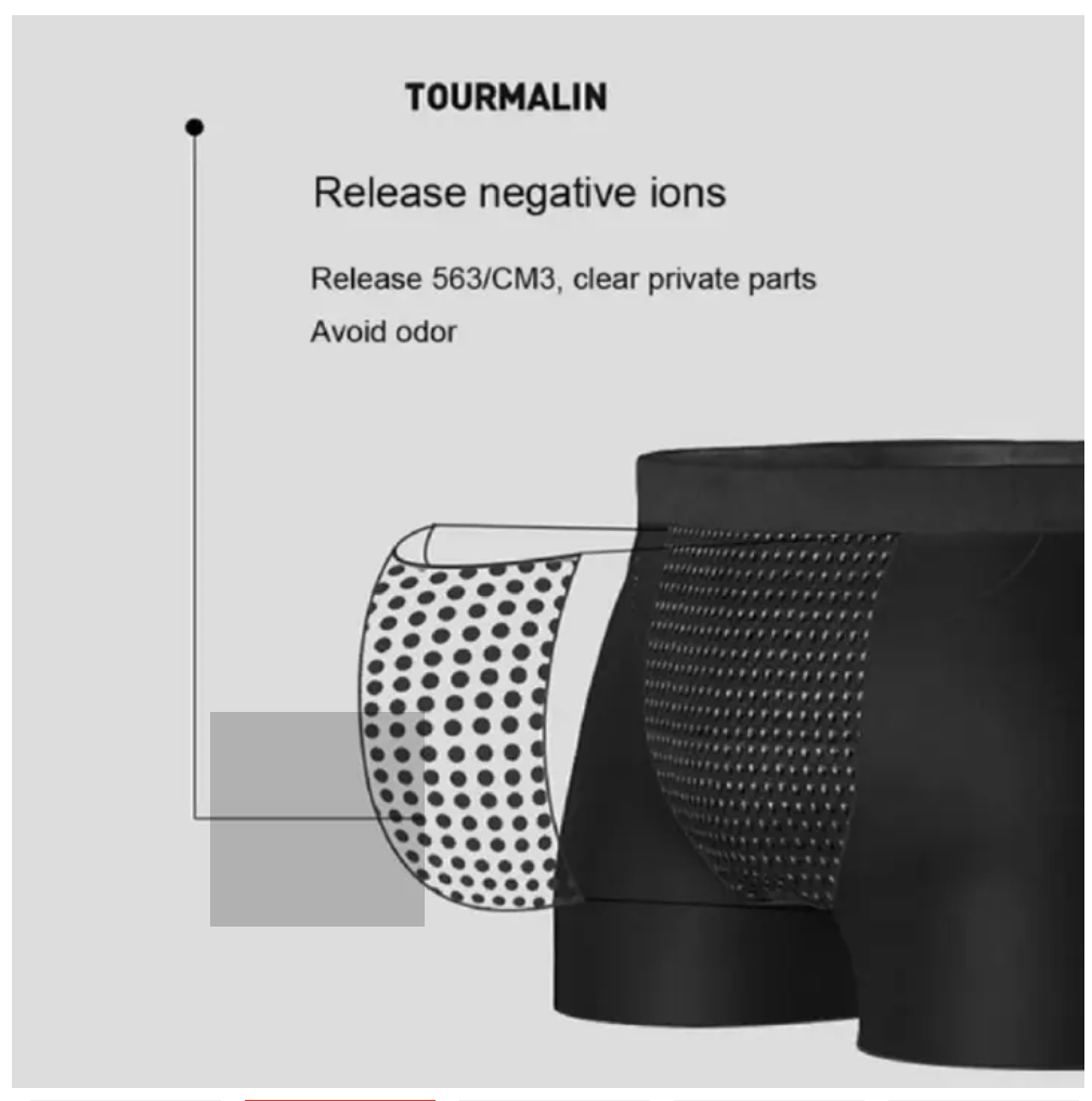 2Pcs Men's Magnetic Therapy Health Panties 63 Magnet Reinforced Boxer Briefs Underwear Shorts L-5XL Energy Field Men'S Long-Lasting Underwear boxers