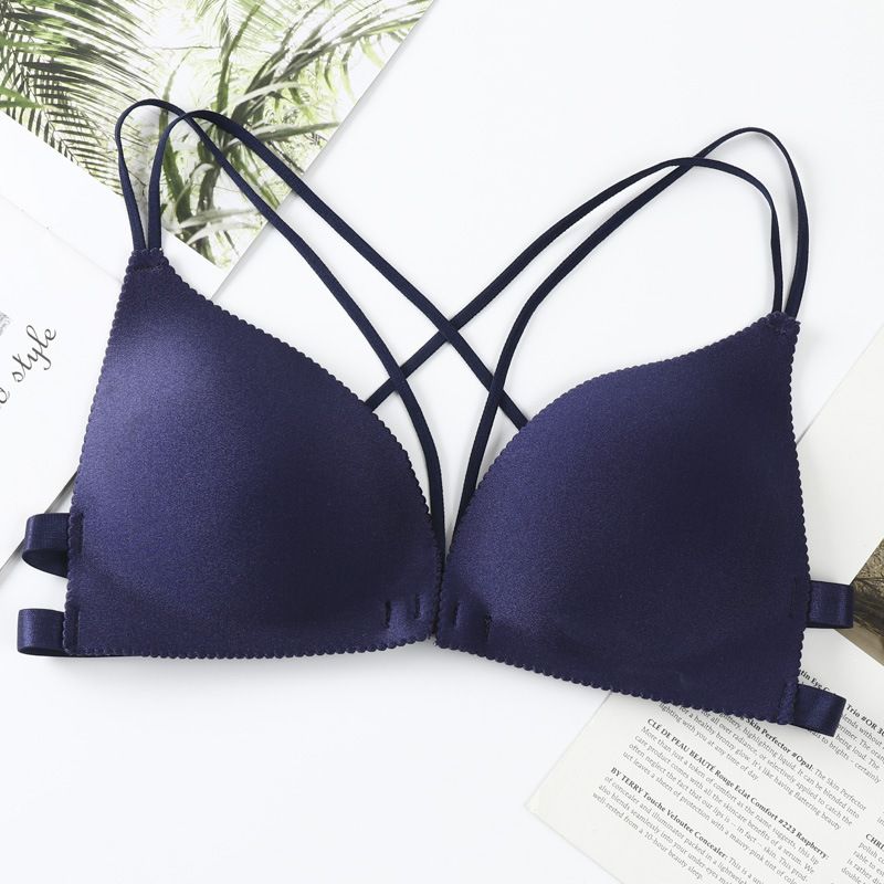Triangular cup multi-color sponge pad one-size-fits-all chest wrap bra without steel ring strap palm rest braWomen's Clothing Lingerie Bras