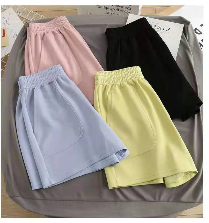 Women's Shorts Women's Bottoms Girl's Gym Yoga Candy Color Shorts Lady Clothing Women's Clothes Women's Bottoms