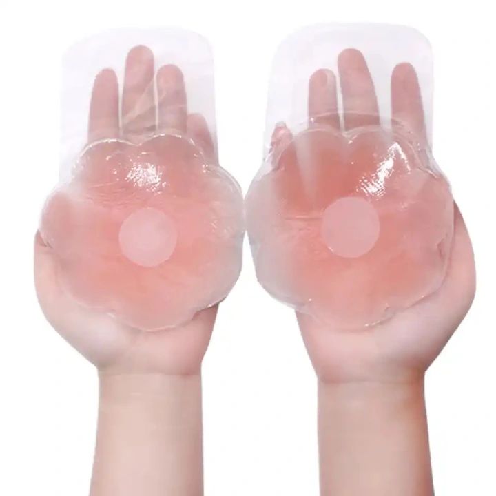Silicone Nipple Cover Lift Up Bra Sticker Adhesive Invisible Bra Breast Pasty Women Chest Petals Reusable Strapless Bras