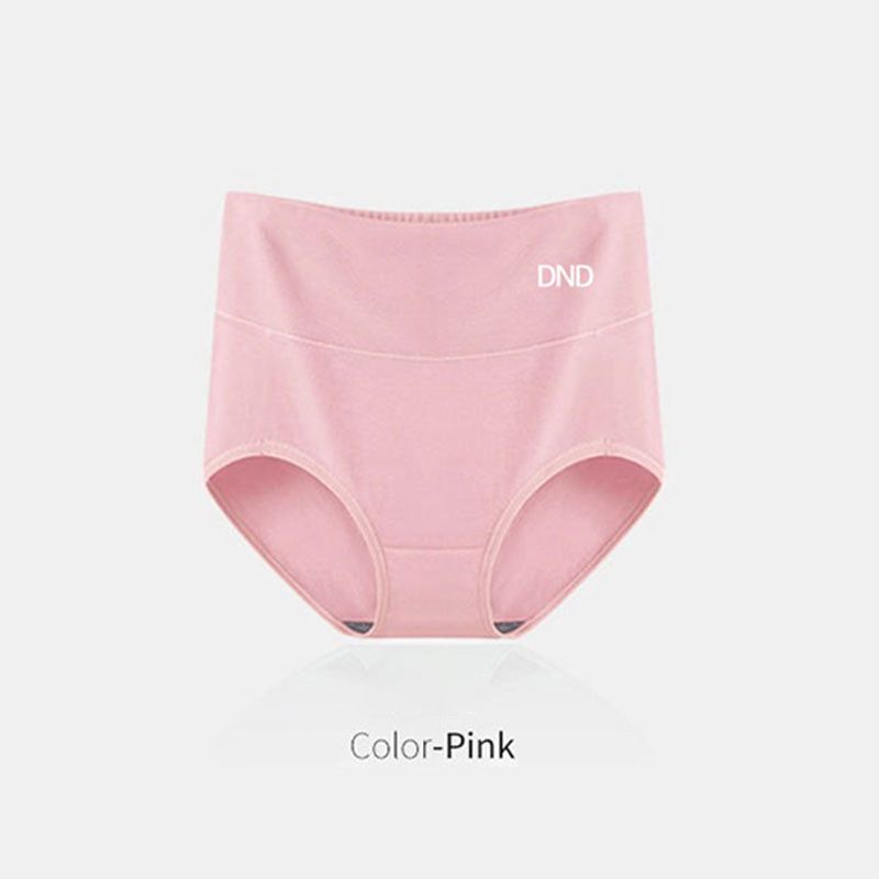 4PCS Pure Cotton Women's Panties Ladies Graphene Antibacterial High Waist Belly Hip Lift Seamless Breathable Women's Underwear