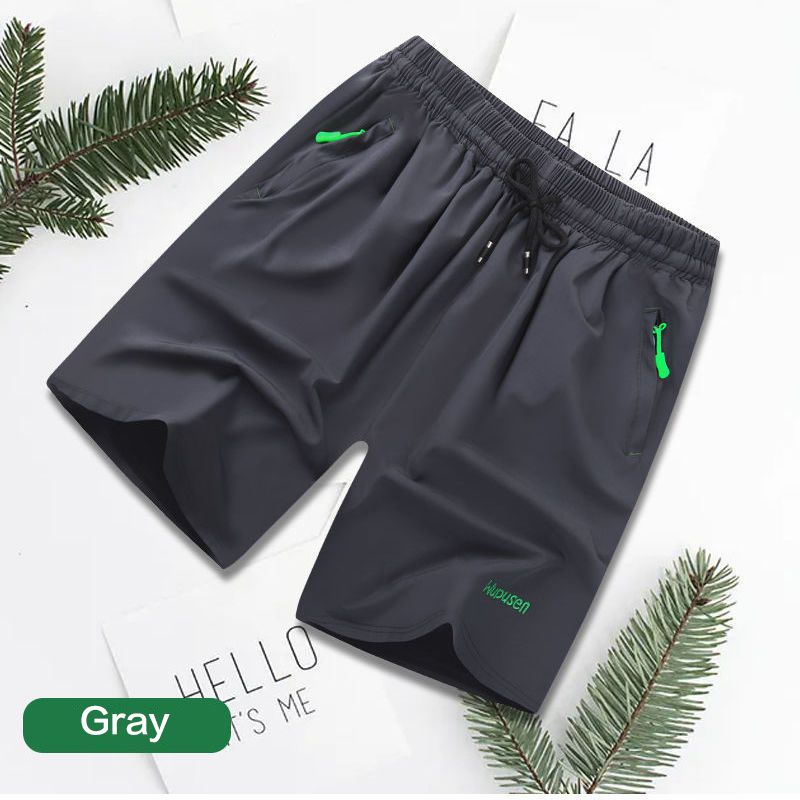 Men's New Casual Pants Simple  Breathable Loose Shorts Straight Leg Shorts Summer Sports Ice Silk Fitness Running Training Boxing Men Sports Shorts