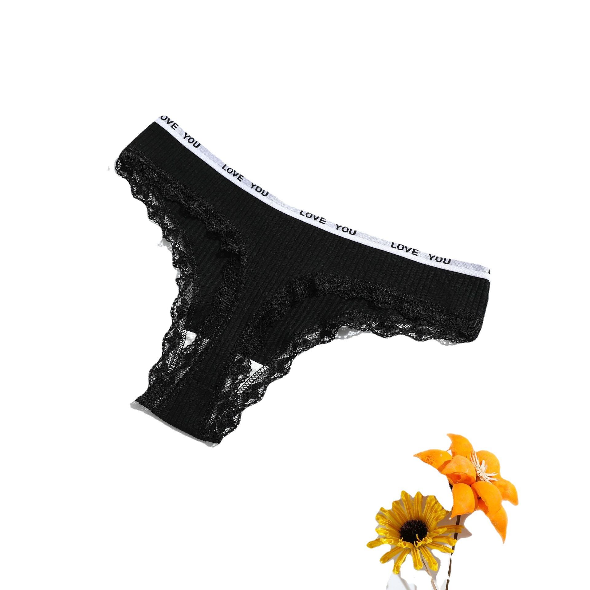 5Pcs Cotton Women's Panties, Lace & Printed Design,Breathable & Comfortable, Premium Blend Underwear for Daily Wear