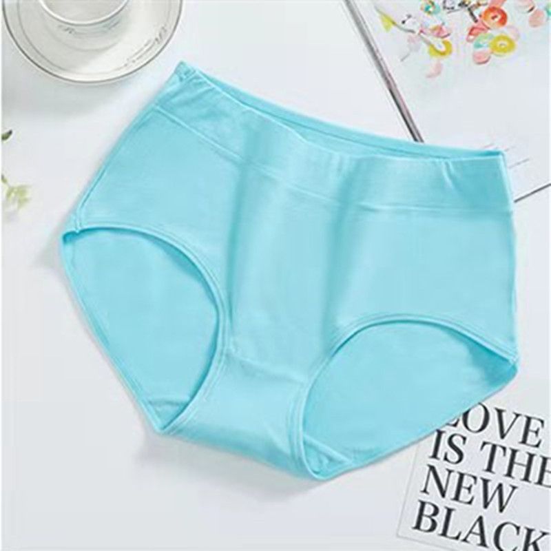 5 Pack Pure Cotton Women middle waist Underwear Panties For Ladies Seamless Plain Lingerie Hipster