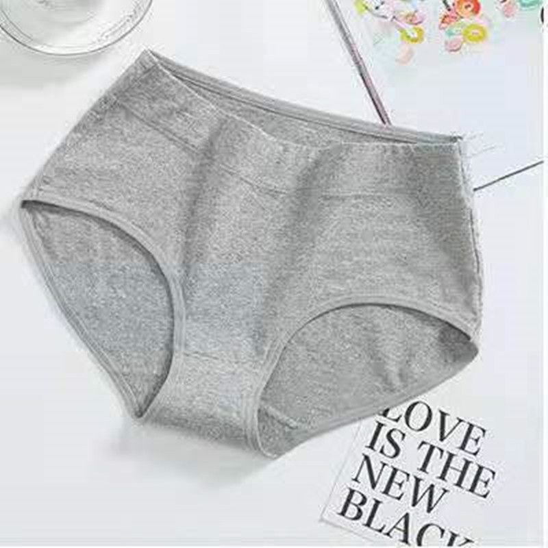 5 Pack Pure Cotton Women middle waist Underwear Panties For Ladies Seamless Plain Lingerie Hipster