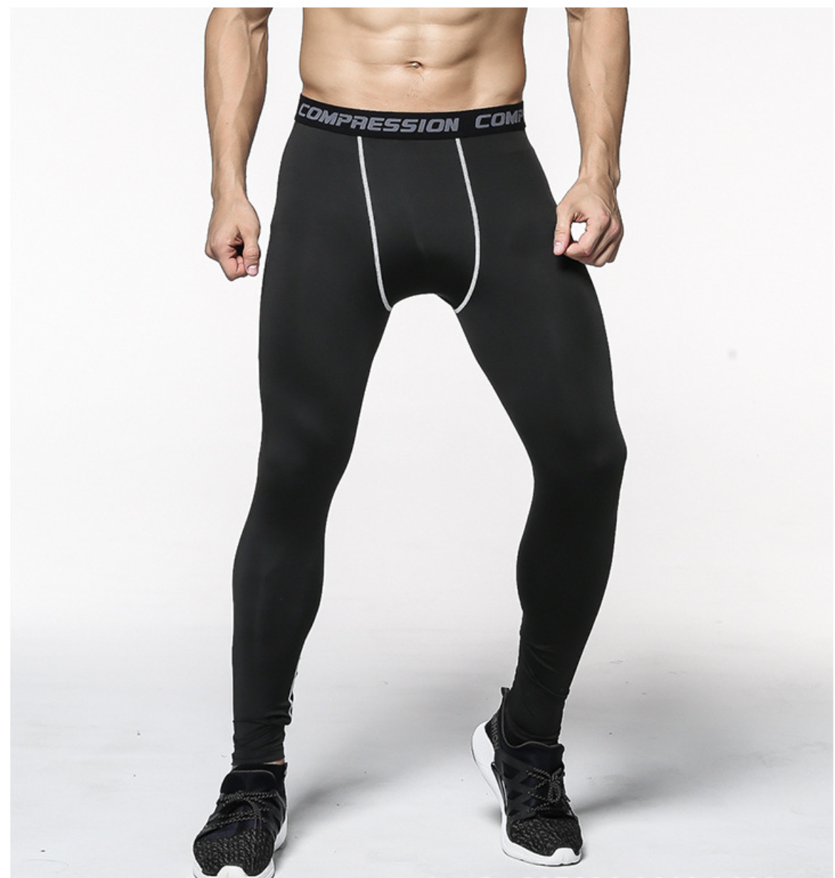 Men's Active Compression Pants - Workout Base Layer Tights Running Leggings