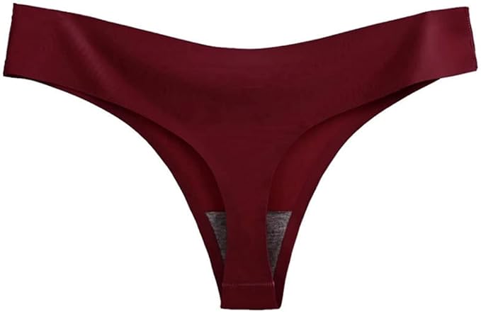 5 Pack Seamless Thongs Underwear Ice Silk Comfy G-string Panties Lingerie Women’s panties
