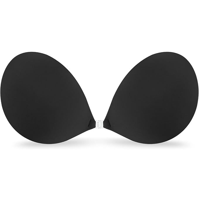 Strapless Sticky Invisible Push up Silicone Bra for Backless Dress with Nipple Covers