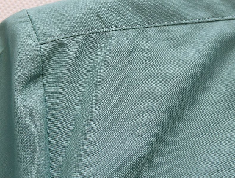 Men‘s Clothing-Mens Short Sleeve Dress Shirts Wrinkle Free Solid Casual Button Down Shirts