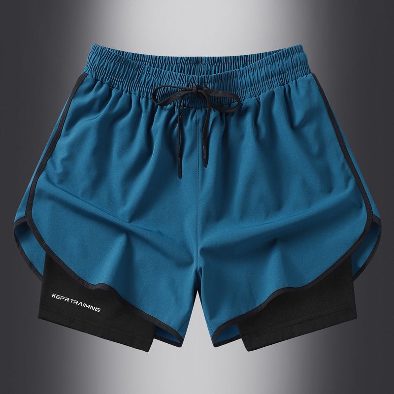 Men's summer sports shorts quick drying running training fitness lining  shorts Marathon track loose men’s sports shorts trouser
