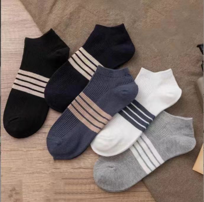 5 Pairs Bright Color Ankle No Show Socks Men Breathable Street Fashion Sport Deodorant Invisible Travel Running Socks