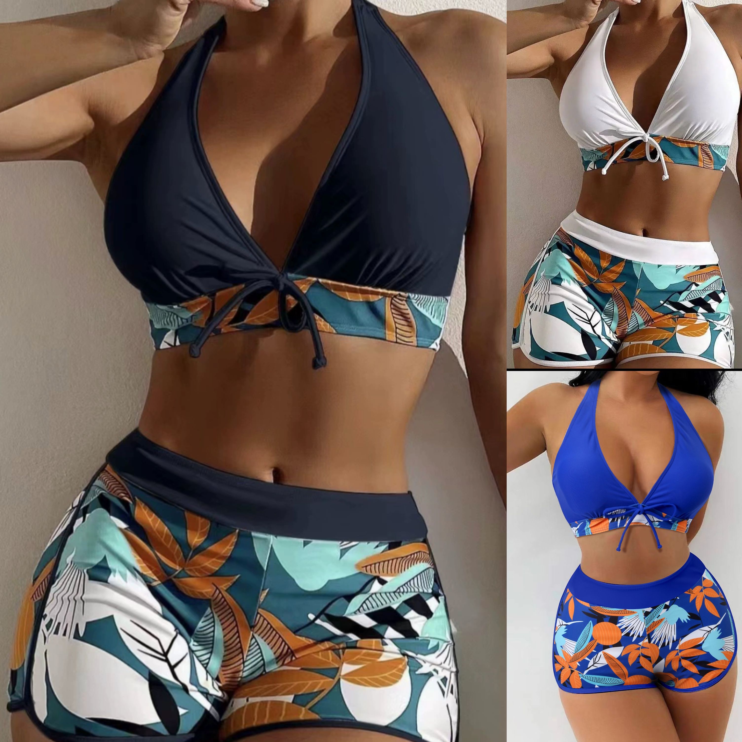 Hot Selling Women's Swimwear Set-Bikini 2-Piece Set Sports Bra Plus Size Swimwear Women Hot Swimsuit Buckle Swimwear