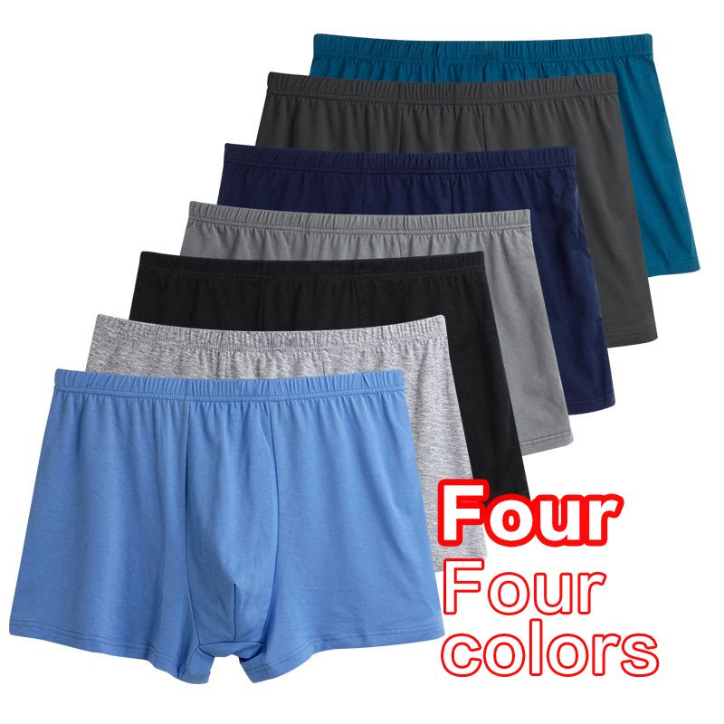Fashion 4Pc Pure Cotton Brief Boxers Men's Underwear Men Underwear Boxer Pants Fashion Man Flat Underwear men ture cotton boxers Male Undergarments Male Premium Soft comfortable Panties