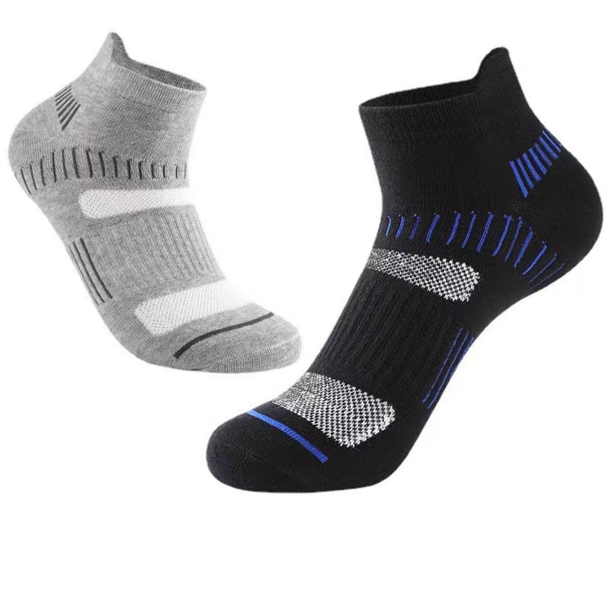 5 Pairs Of Men's Low Cut Ankle Socks, Anti Odor & Sweat Absorption Breathable Soft Sport Socks, For All Seasons Outdoor Wearing