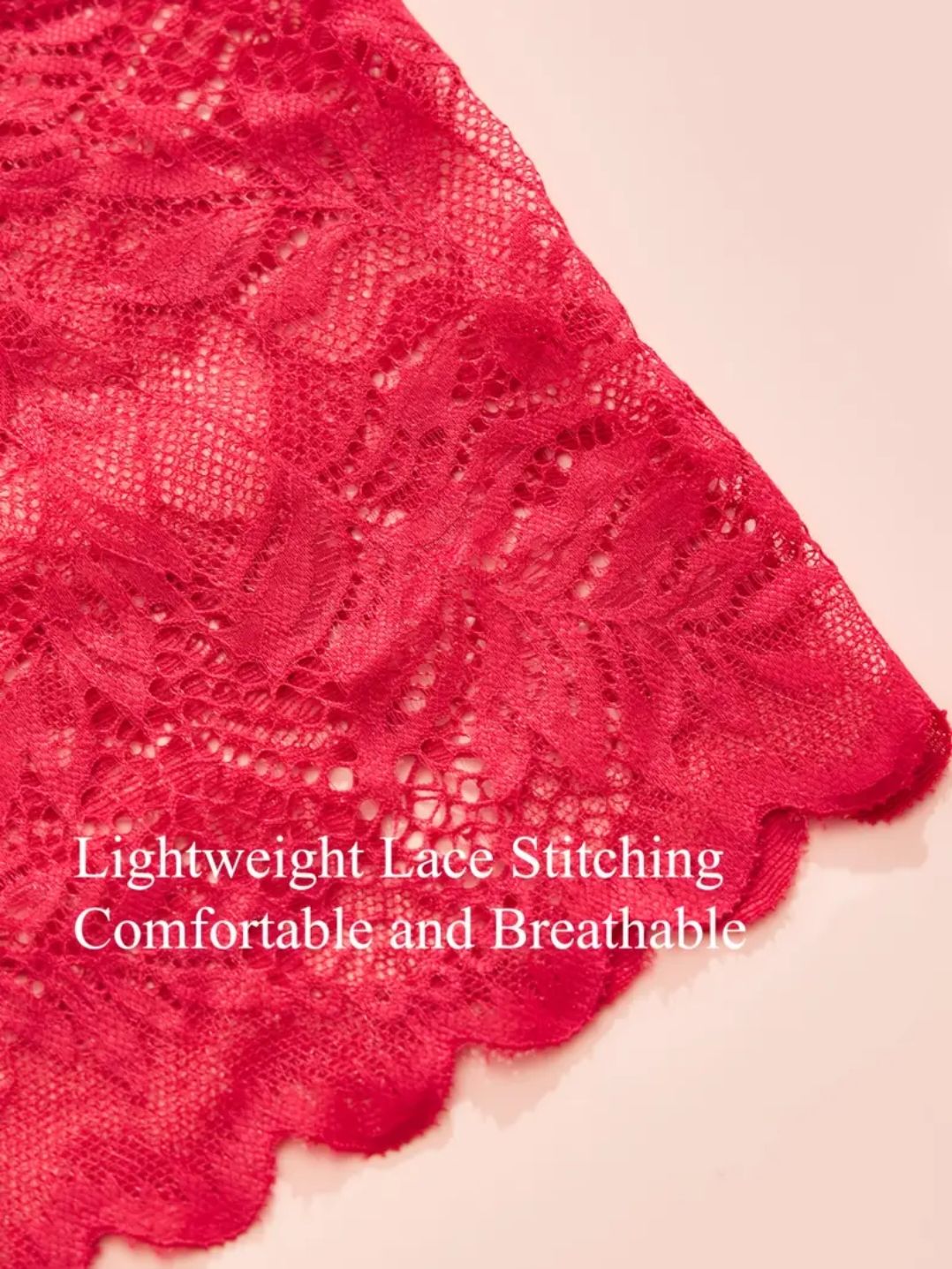 4 pack Seductive Lace Boyshorts Panties - Low Waist Comfortable Underwear for Women