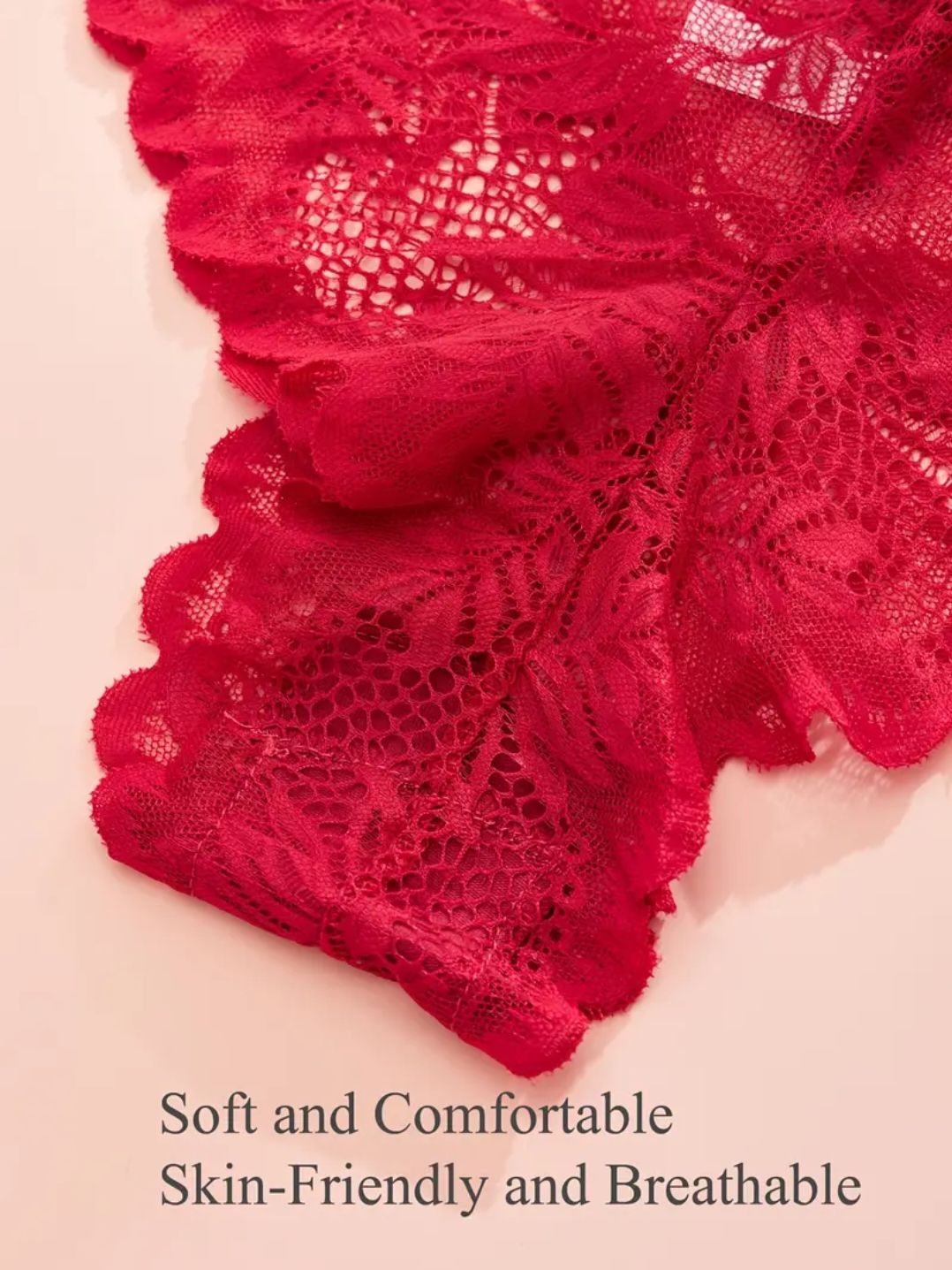 4 pack Seductive Lace Boyshorts Panties - Low Waist Comfortable Underwear for Women
