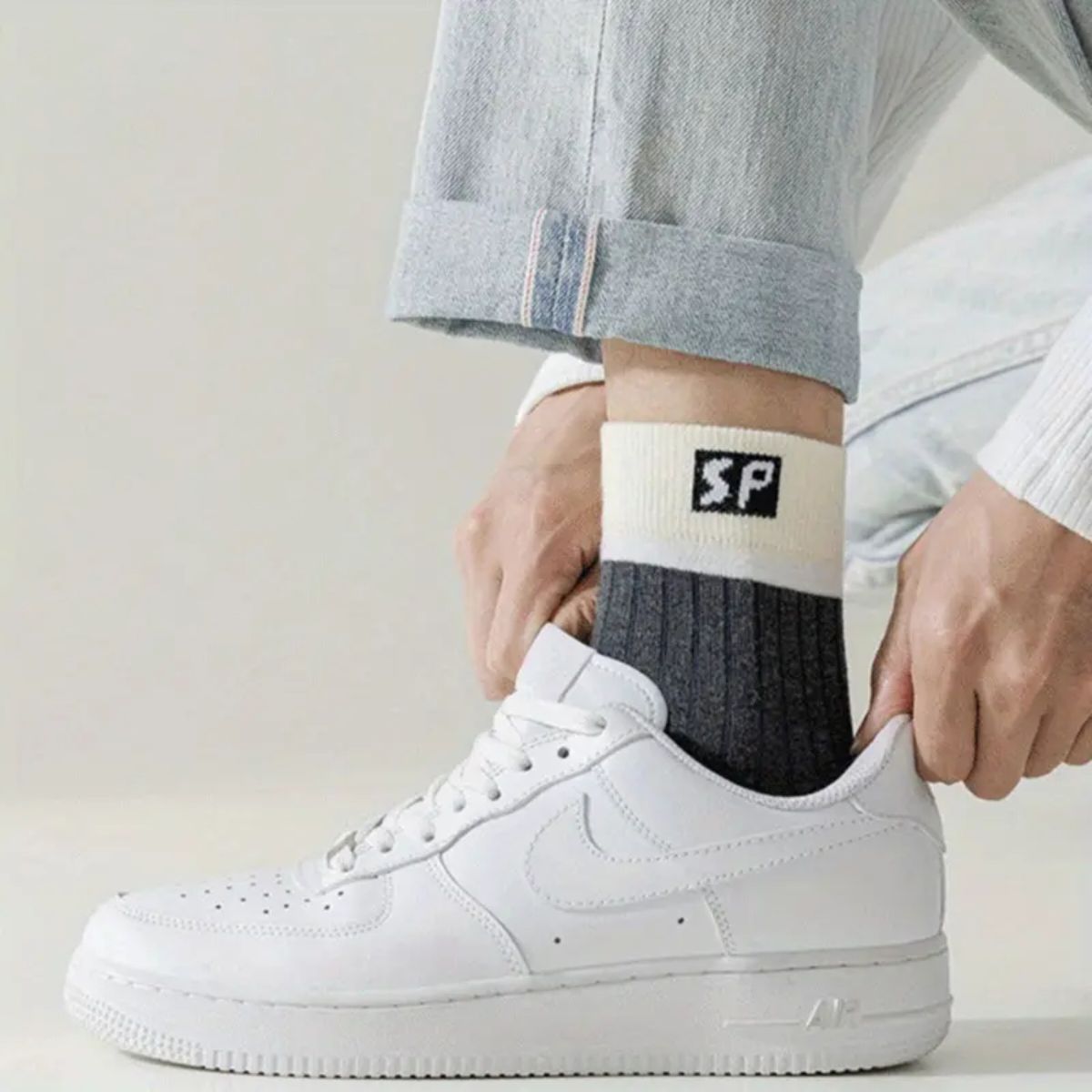 5Pairs Men's Socks Men's Medium Socks Men's Autumn And Winter Sports Socks Men's Cotton Socks man clothes