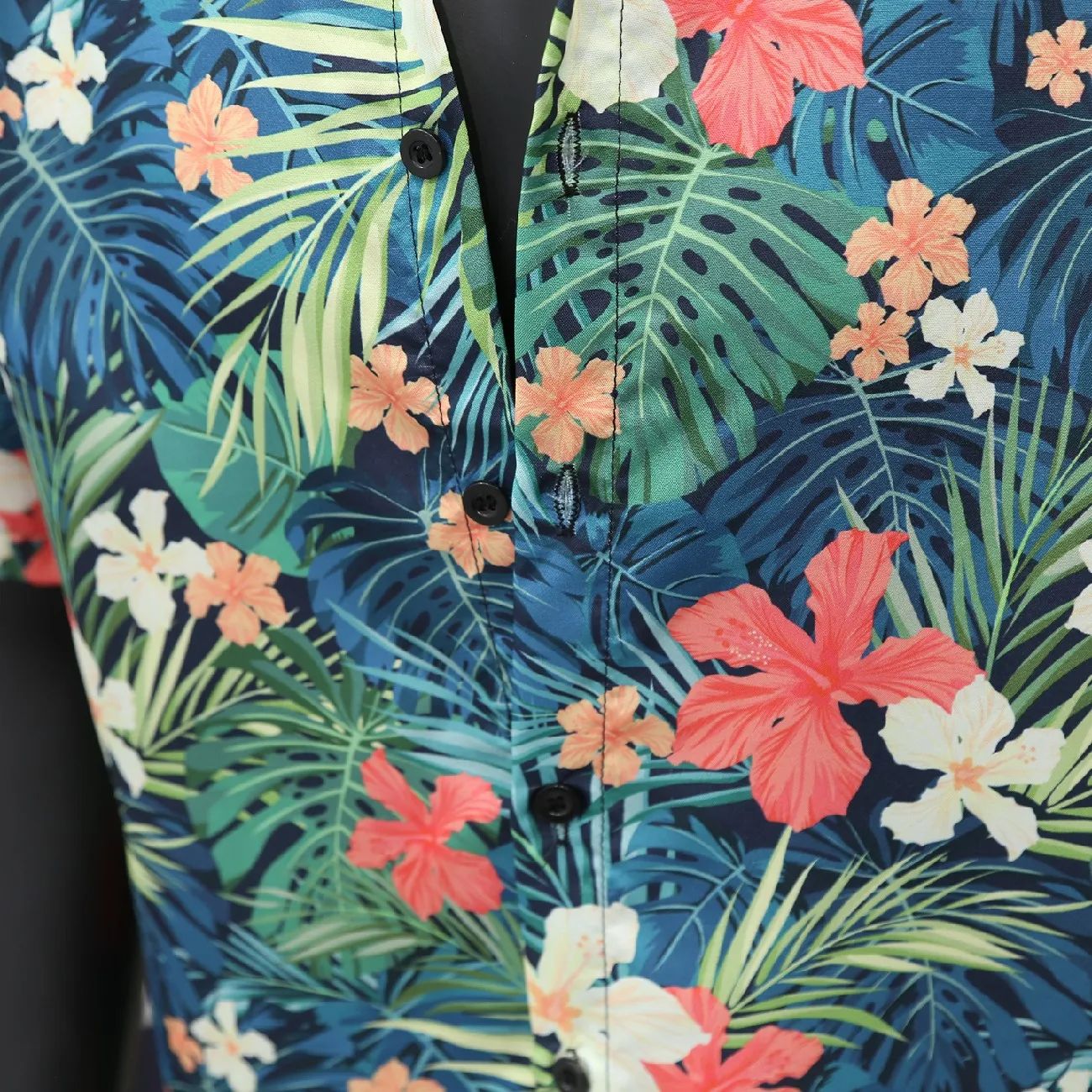 Men's Short Sleeve Coconut Tree Flowers Shirts Casual Vintage Newspaper Print Vacation Hawaiian Shirts