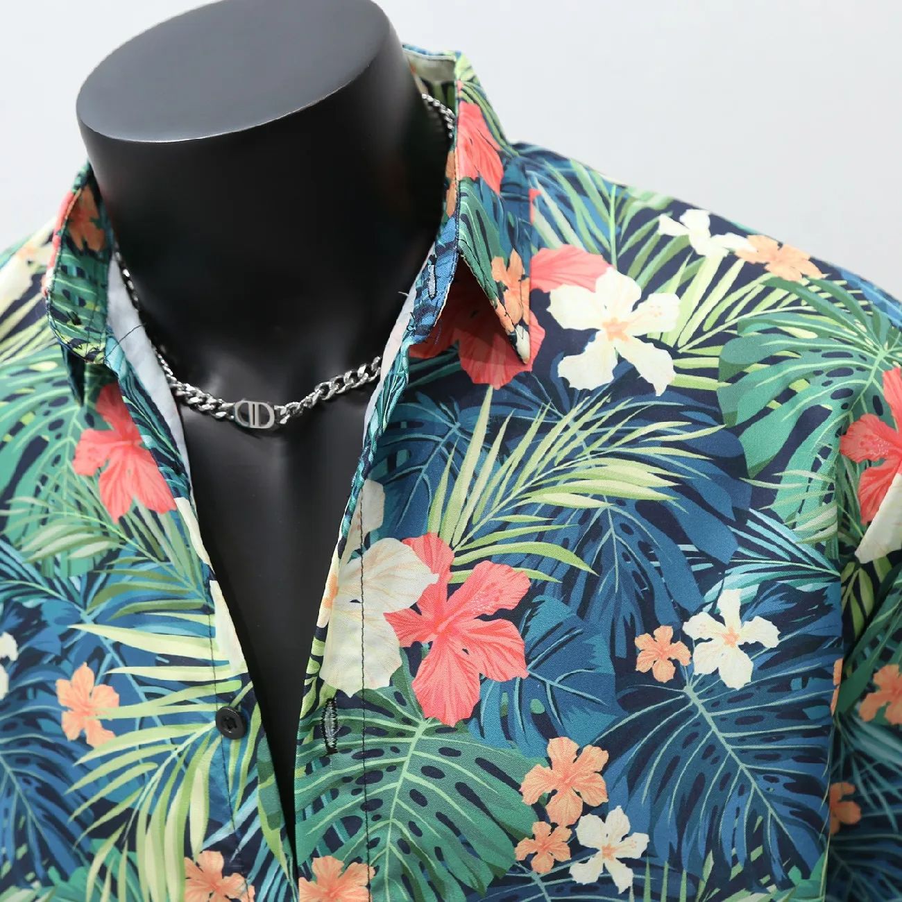Men's Short Sleeve Coconut Tree Flowers Shirts Casual Vintage Newspaper Print Vacation Hawaiian Shirts