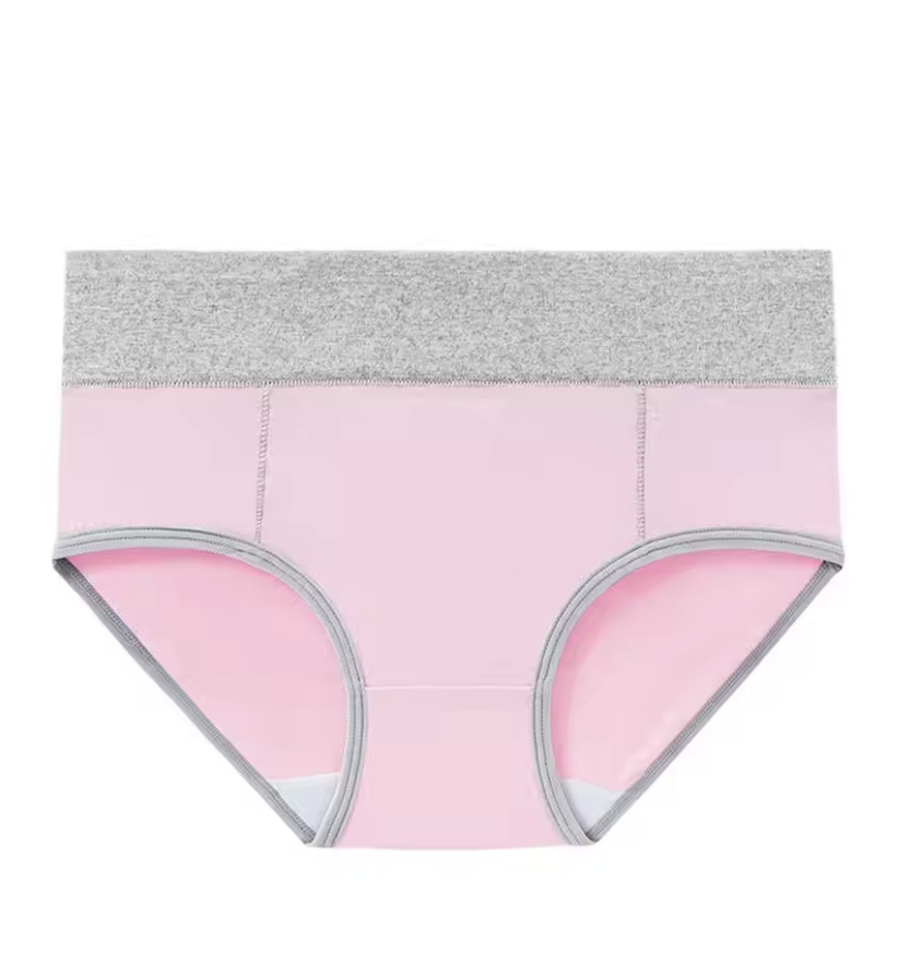 5pcs Colorblock Trim Cotton Briefs, Comfy & Breathable Stretchy Intimates Panties, Women's Lingerie & Underwear