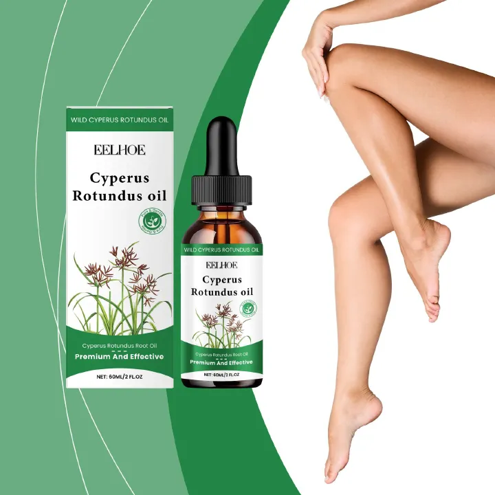 Cyperus Rotundus Oil for Hair Removal, Reducing Body Hair Growth,Smooth Skin, 60ml Cyprus Oil with Dropper for All Skin Types