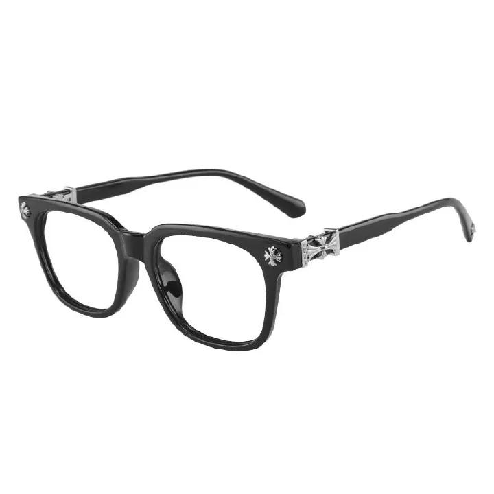 Trendy Chrome Glasses Fashion Eyewear Frame Glasses Hip Hop Glasses For Gift