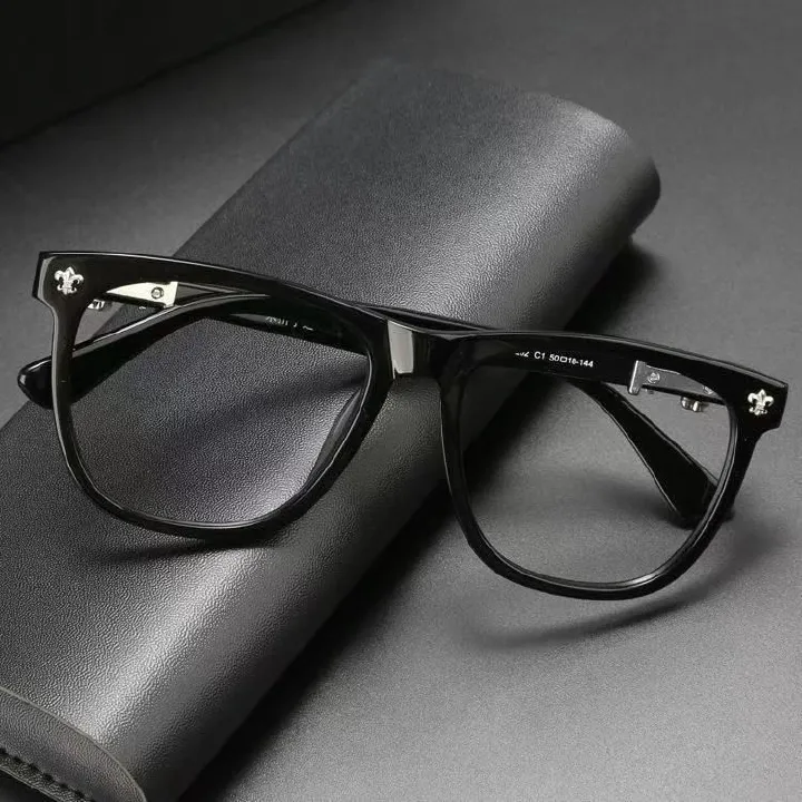 Trendy Chrome Glasses Fashion Eyewear Frame Glasses Hip Hop Glasses For Gift