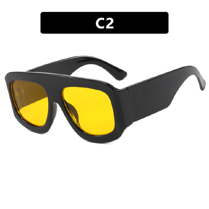 Large Frame Square Sunglasses European And American Sunglasses Fashion Trend Sunscreen Sunglasses Advanced Sense Catwalk