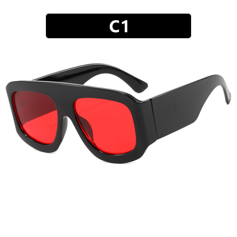 Large Frame Square Sunglasses European And American Sunglasses Fashion Trend Sunscreen Sunglasses Advanced Sense Catwalk