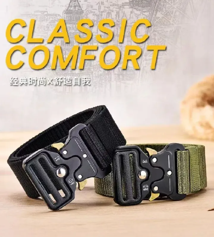 Men's Belt Army Outdoor Hunting Tactical Multi Function Combat Survival High Quality Marine Corps Canvas For Nylon Male Luxury