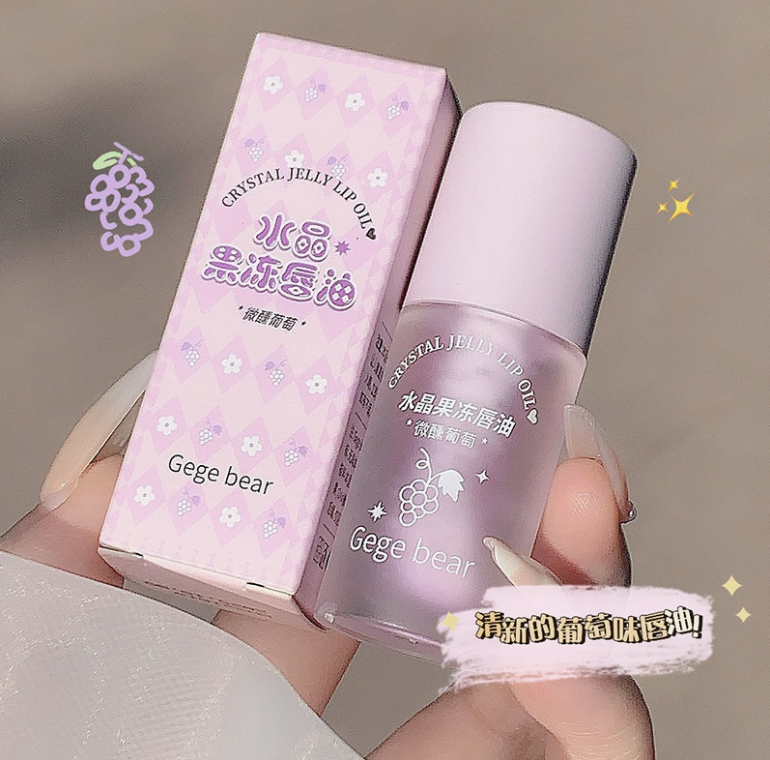1PC Crystal Jelly Lip Oil Hydrating Plumping Lip Gloss Coat For Cute Makeup Lipsticks Tinted Clear Serum Fruit Lip Balm Cosmetics