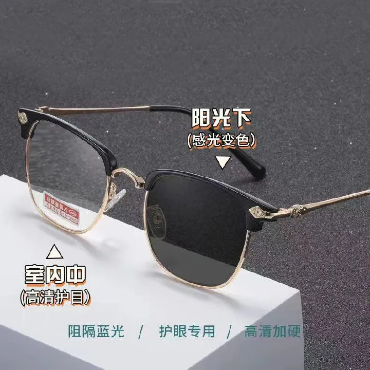 Photochromic TR Computer Eyeglasses Photochromic Custom Optical Frames Glasses for Women Men