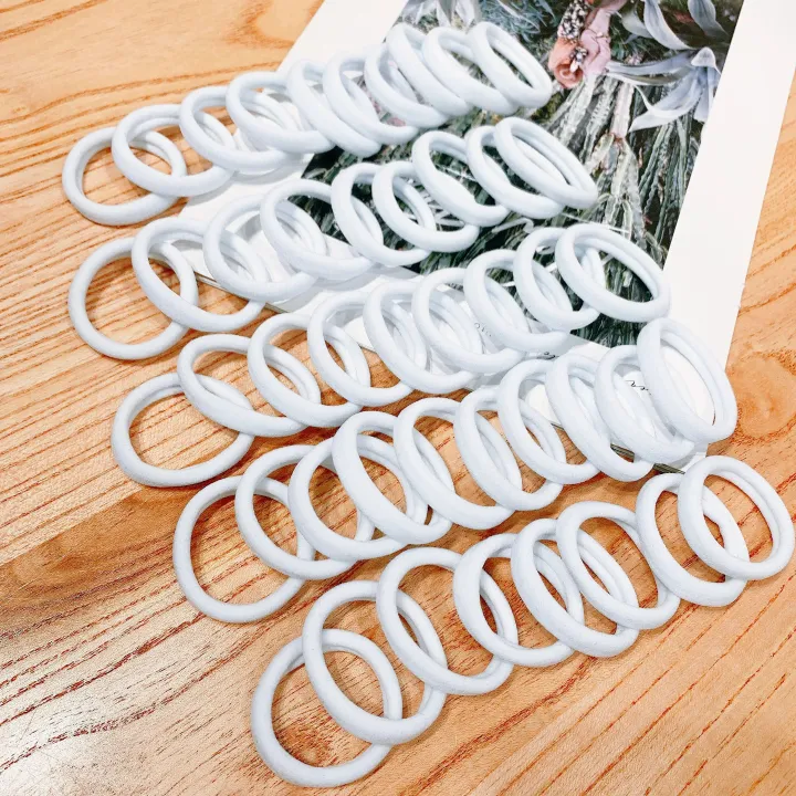 100pcs Black Hair Bands for Women Girls Hairband High Elastic Rubber Band Hair Ties Ponytail Holder Scrunchies Accessorie