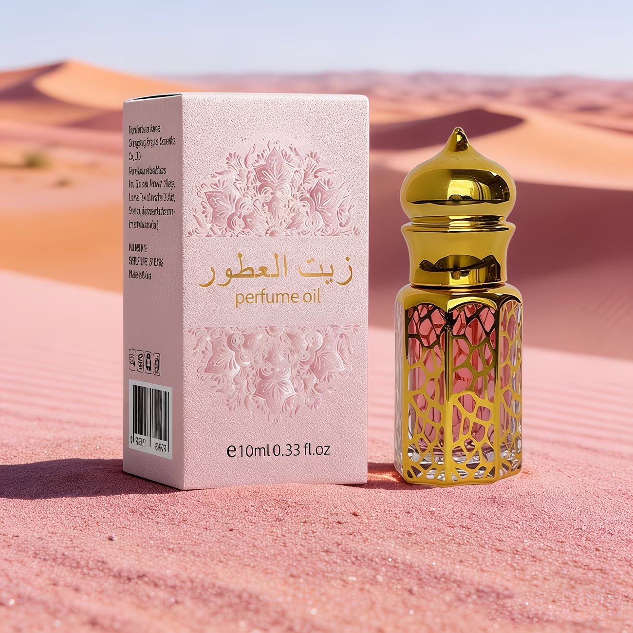 [Desert Princess Private Collection Fragrance] Middle Eastern Saudi Dubai Arabic Style Oriental Alcohol-Free Rollerball Women'S Perfume | with Orchid Vanilla Scent | Exquisite Design to Carry Around