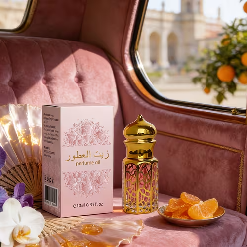 [Desert Princess Private Collection Fragrance] Middle Eastern Saudi Dubai Arabic Style Oriental Alcohol-Free Rollerball Women'S Perfume | with Orchid Vanilla Scent | Exquisite Design to Carry Around
