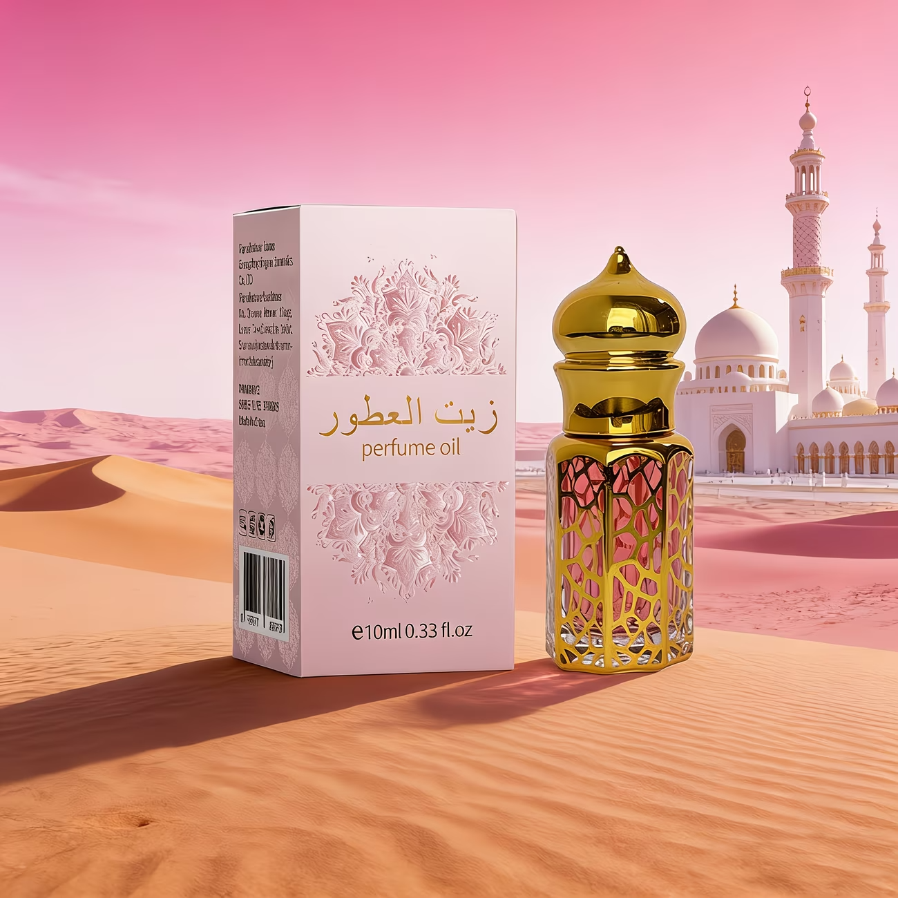 [Desert Princess Private Collection Fragrance] Middle Eastern Saudi Dubai Arabic Style Oriental Alcohol-Free Rollerball Women'S Perfume | with Orchid Vanilla Scent | Exquisite Design to Carry Around