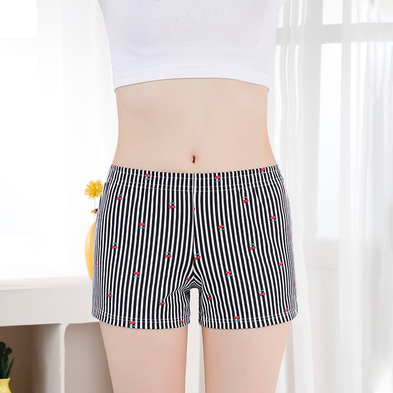 Women's underwear cotton breathable loose-fitting boxer shorts girls casual plus size four corner shorts girls personalized Boxers pants ladies homewear shorts pajama pants（choose one size larger）
