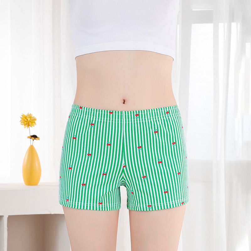 Women's underwear cotton breathable loose-fitting boxer shorts girls casual plus size four corner shorts girls personalized Boxers pants ladies homewear shorts pajama pants（choose one size larger）