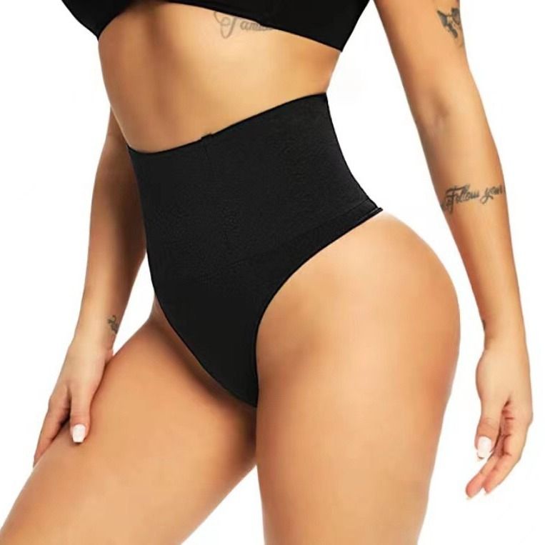 2pcSeamless sexy high-waisted thong plus fishbone body shaping girdle waist ladies panties hip lift abdomen Briefs High Waist Tummy Tuck hip lift Girdle Tights Body Shaping Pants Waist Trainer Panties